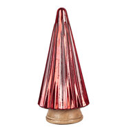 Clayre & Eef | Kerstdecoratie Kerstboom Rood ø 17x34 cm | 65236L