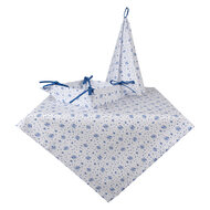 Clayre & Eef | Vierkant Tafelkleed Blauw 100x100 cm | BRB01