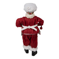 Clayre & Eef | Kerstdecoratie Kerstman Rood 16x8x28 cm | 65216