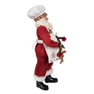 Clayre & Eef | Kerstdecoratie Kerstman Rood 16x8x28 cm | 65216