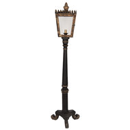 Clayre & Eef | Vloerlamp Zwart Goudkleurig 44x40x172 cm E14/max 1x25W | 5LMP364