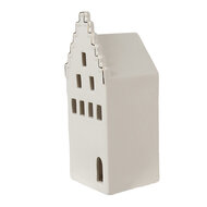 Clayre &amp; Eef   | Decoratie Huisje met LED Beige, Goudkleurig 7x6x16 cm | 6CE1598M