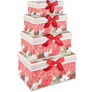 Dekoratief | Set 4 dozen 'Classic Santa', karton, 23x16x12cm | A225882