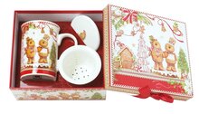 Dekoratief | Theemok in doos 'Gingerbread', porselein/karton, 18x16x8cm | A235840