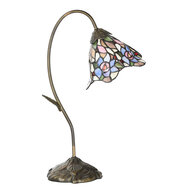 Clayre & Eef | Tiffany Tafellamp Roze 27x15x48 cm E14/max 1x40W | 5LL-6311