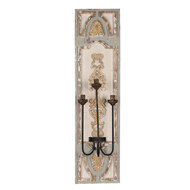 Clayre & Eef | Wandlamp Beige Grijs 31x19x120 cm E14/max 3x25W | 5LMP374