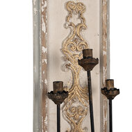 Clayre & Eef | Wandlamp Beige Grijs 31x19x120 cm E14/max 3x25W | 5LMP374