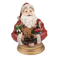 Clayre & Eef | Kerstdecoratie Kerstman Rood 22x18x29 cm | 6PR4908