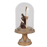 Clayre & Eef | Glazen Stolp Goudkleurig ø 14x29 cm | 6PR4947