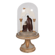 Clayre & Eef | Glazen Stolp Goudkleurig ø 14x29 cm | 6PR4947