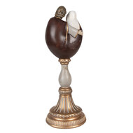Clayre & Eef | Kerstdecoratie Beeld Kerstgroep Rood, Goudkleurig 11x11x30 cm | 6PR4962