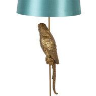 Clayre & Eef | Vloerlamp Papegaai Goudkleurig Groen ø 40x120 cm E27/max 1x60W | 5LMC0022