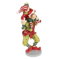 Clayre & Eef | Decoratie elf Rood 12x9x19 cm | 6PR3972
