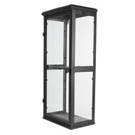 Clayre & Eef | Vitrinekast Zwart 31x21x70 cm | 50702