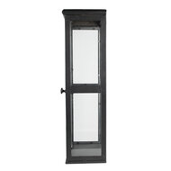 Clayre & Eef | Vitrinekast Zwart 31x21x70 cm | 50702