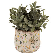 Clayre & Eef | Bloempot Binnen Beige Geel ø 14x12 cm | 6CE1610S