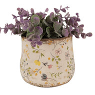 Clayre & Eef | Bloempot Binnen Beige Geel ø 11x10 cm | 6CE1610XS