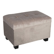 Clayre & Eef | Poef Beige 50x34x33 cm | 64061SBE