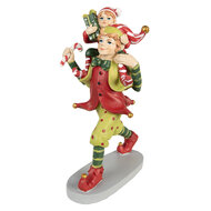 Clayre & Eef | Decoratie elf Rood 12x9x19 cm | 6PR3973