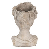 Clayre & Eef | Bloempot Binnen Grijs 22x21x35 cm | 6TE0492