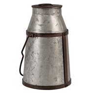 Clayre & Eef | Decoratie Melkbus Grijs Bruin 20x18x26/36 cm | 6Y5401