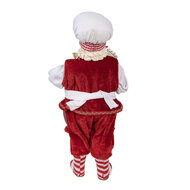 Clayre & Eef | Kerstdecoratie Kerstman Rood 16x8x28 cm | 65227