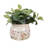 Clayre & Eef | Bloempot Binnen Beige Roze ø 20x15 cm | 6CE1630L