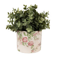 Clayre & Eef | Bloempot Binnen Beige Roze ø 12x10 cm | 6CE1623S