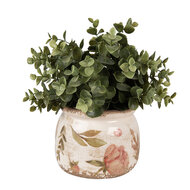Clayre & Eef | Bloempot Binnen Beige Roze ø 12x10 cm | 6CE1625S