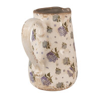 Clayre & Eef | Decoratieve Schenkkan Beige Blauw 16x12x18 cm | 6CE1640M