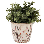 Clayre & Eef | Bloempot Binnen Beige Bruin ø 13x12 cm | 6CE1641S
