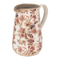 Clayre & Eef | Decoratieve Schenkkan Beige Roze 16x12x18 cm | 6CE1651M