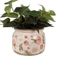 Clayre & Eef | Bloempot Binnen Beige Roze ø 20x15 cm | 6CE1625L