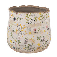 Clayre & Eef | Bloempot Binnen Beige Geel ø 18x16 cm | 6CE1610M
