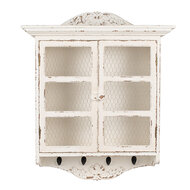 Clayre & Eef | Wandkast Wit 56x23x69 cm | 5H0662