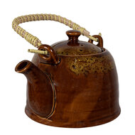 Clayre & Eef | Theepot Bruin ø 14x12 cm / 750 ml | 6CETE0136