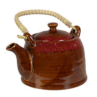 Clayre & Eef | Theepot Bruin ø 14x12 cm / 750 ml | 6CETE0138