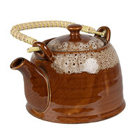 Clayre & Eef | Theepot Bruin ø 14x12 cm / 750 ml | 6CETE0139