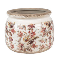 Clayre & Eef | Bloempot Binnen Beige Roze ø 20x15 cm | 6CE1650L