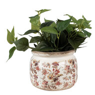 Clayre & Eef | Bloempot Binnen Beige Roze ø 20x15 cm | 6CE1650L