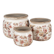 Clayre & Eef | Bloempot Binnen Beige Roze ø 20x15 cm | 6CE1650L