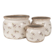 Clayre & Eef | Bloempot Binnen Beige ø 20x15 cm | 6CE1670L