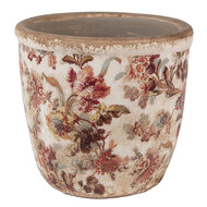 Clayre & Eef | Bloempot Binnen Beige Roze ø 11x11 cm | 6CE1649XS