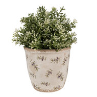 Clayre & Eef | Bloempot Binnen Beige ø 14x13 cm | 6CE1669M