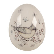 Clayre & Eef | Decoratie Beeld Ei Wit ø 13x16 cm | 6CE1674