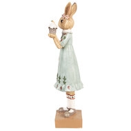 Clayre & Eef | Decoratie beeld Konijn Bruin Groen 9x8x28 cm | 6PR5002