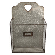 Clayre & Eef | Tijdschriftenhouder Grijs 25x10x38 cm | 6Y5439