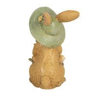 Clayre & Eef | Decoratie Beeld Konijn Bruin 8x6x11 cm | 6PR5018