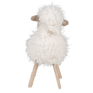 Clayre & Eef | Decoratie Schaap Wit 16x16x30 cm | 65274