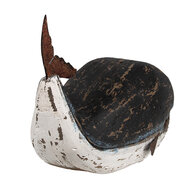 Clayre & Eef | Decoratie Walvis Zwart Wit 36x15x23 cm | 6H2349